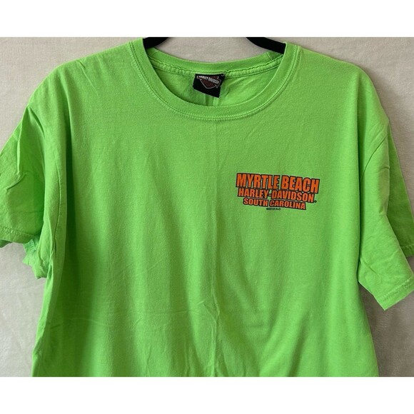 Harley-Davidson T-Shirt Men's Myrtle Beach South Carolina 2019 Spring Bike Week - Picture 3 of 10